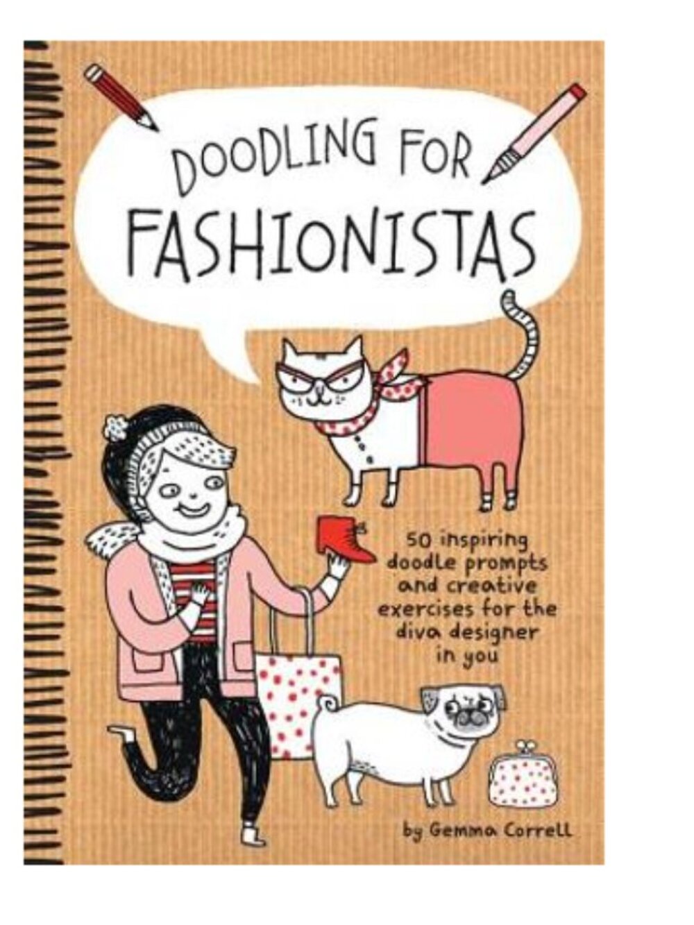 Doodling for Fashionistas: by Correll, Gemma coloring book